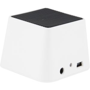 SOUND-box, haut-parleur Bluetooth carré blanc