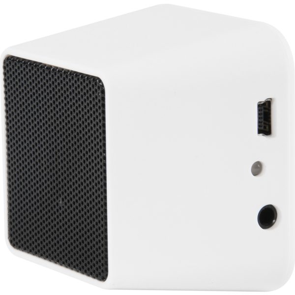 SOUND-box, haut-parleur Bluetooth carré blanc