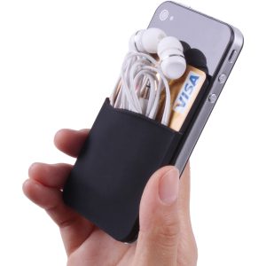 CARD-Pocket Silicone, porte-cartes pour téléphone mobile, imprimé en sérigraphie