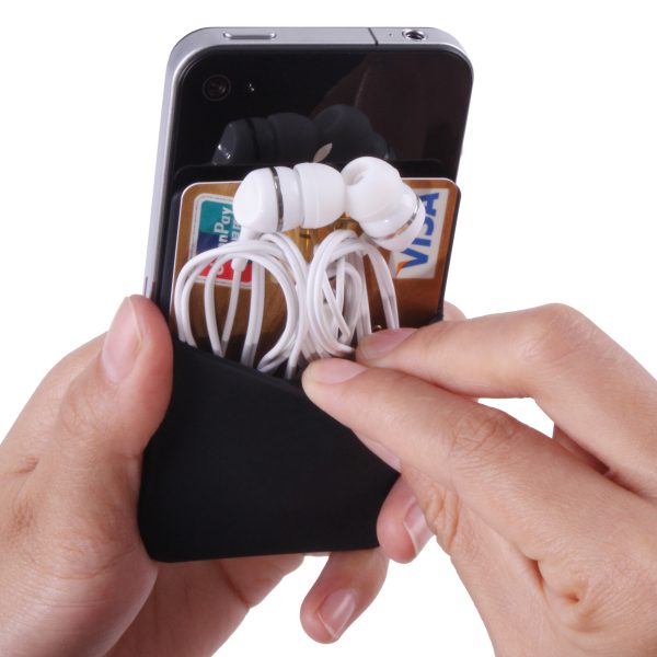 CARD-Pocket Silicone, porte-cartes pour téléphone mobile, imprimé en sérigraphie