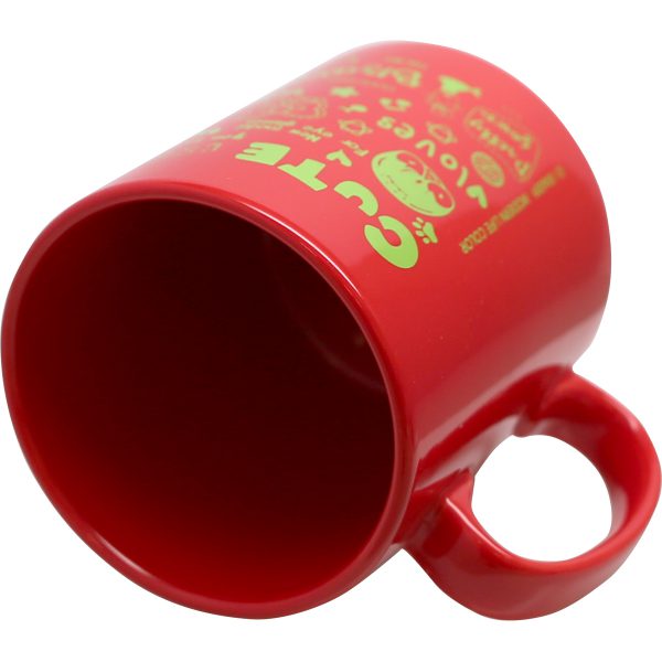 Modern-life Color rouge, Mug en sérigraphie 300 ml