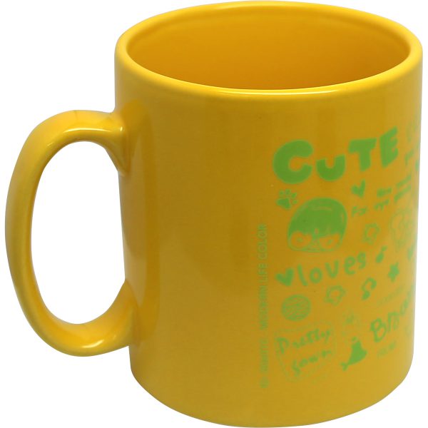 Modern-life Color jaune, Mug en sérigraphie 300 ml