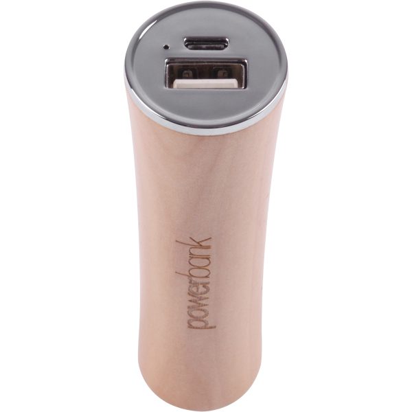 WOOD-tube, chargeur 2600 mAh