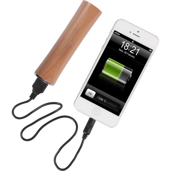 WOOD-tube, chargeur 2600 mAh