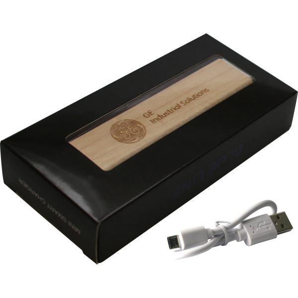 SQUARE-tube Wood, chargeur 2600 mAh