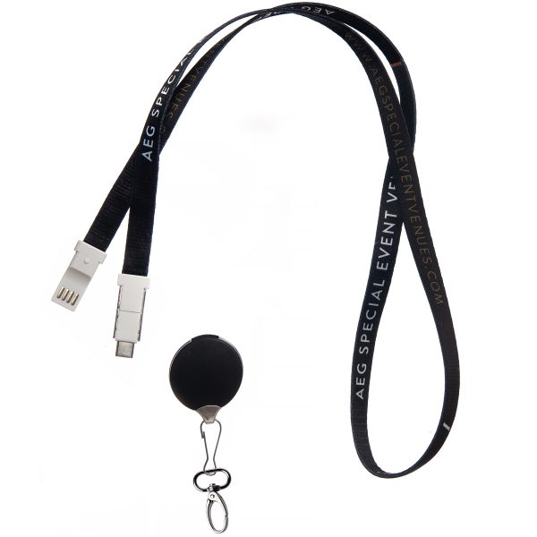 CIRCLE 3 IN 1 lanyard-cable avec ouverture de sécurité